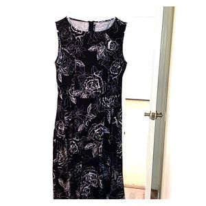 40s style, rose patterned, halter dress